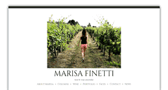 Desktop Screenshot of marisafinetti.com