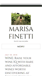 Mobile Screenshot of marisafinetti.com