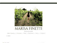 Tablet Screenshot of marisafinetti.com